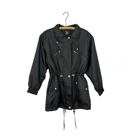 Thunder Bay Black Jacket 90s Vintage - Picture 1 of 6